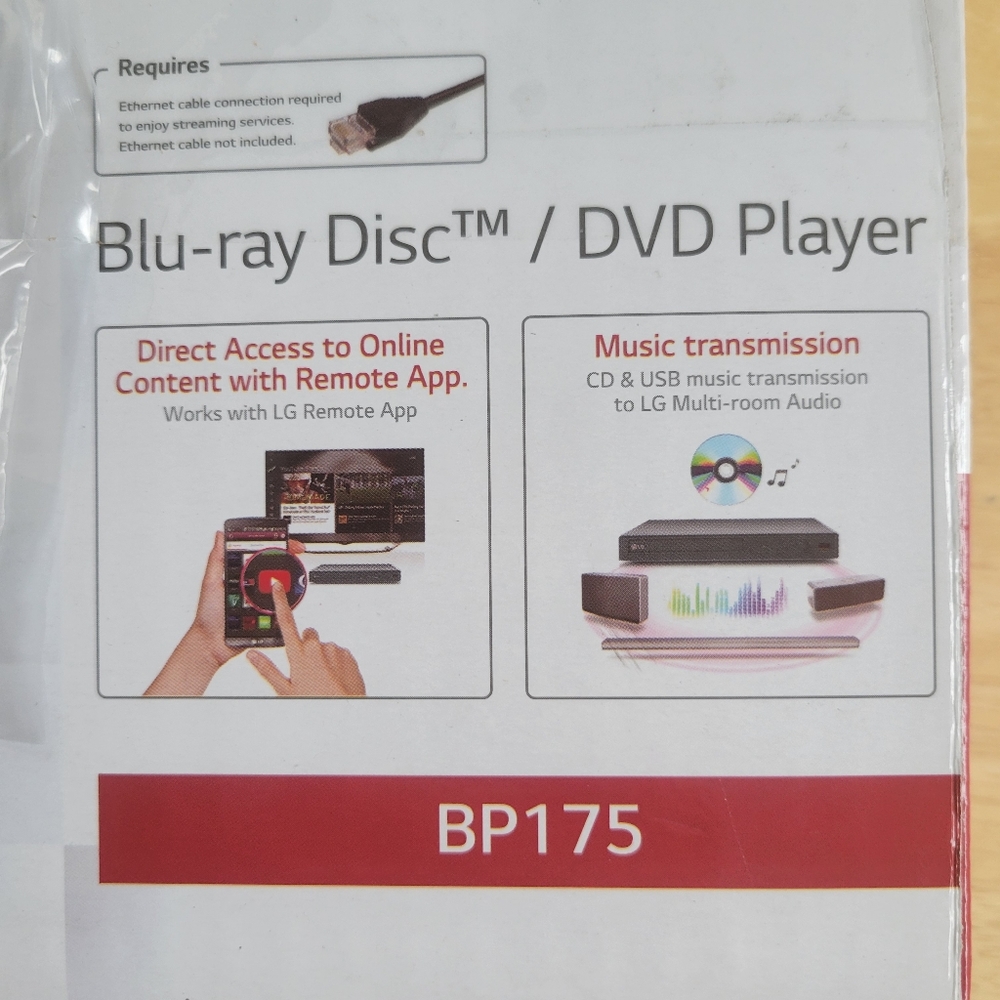 New in box LG Blu-ray DVD Player - Picture 2 of 7